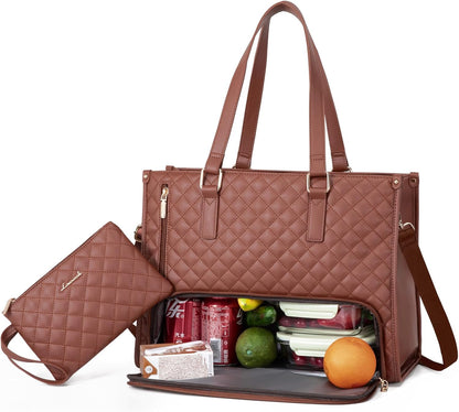 2-in-1 Insulated Laptop & Lunch Tote Bag