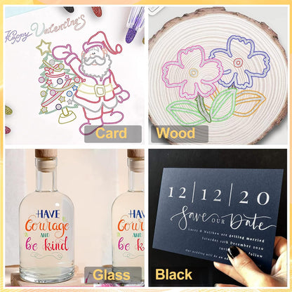 36 Magic Outline Glitter Marker