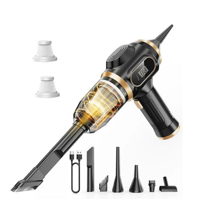 TurboVac Mini Pro™ – Portable Cordless Car Vacuum Cleaner